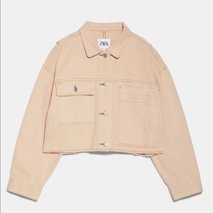 Zara Cropped Jacket with Pockets